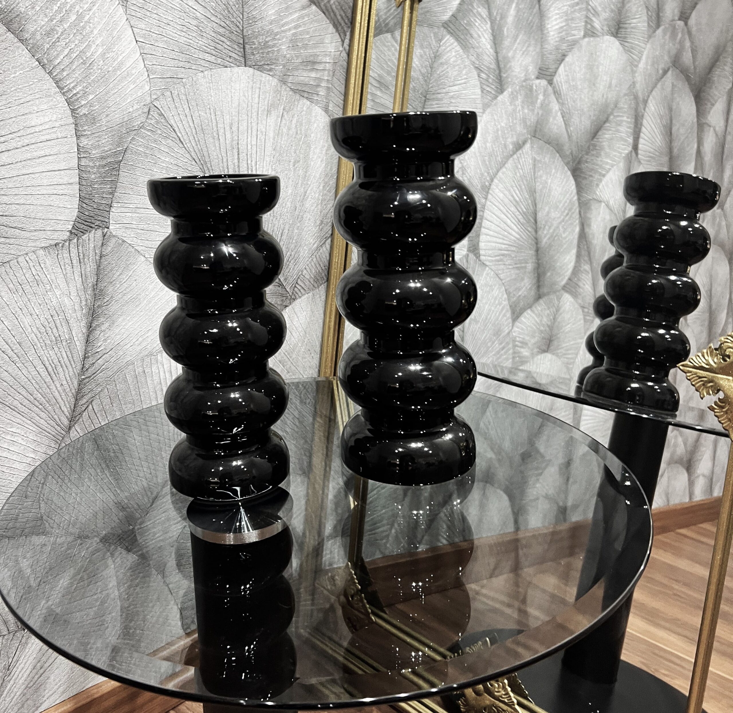 Set de 2 Vases Ondulés en Céramique – Duo Bubble Design – Image 3